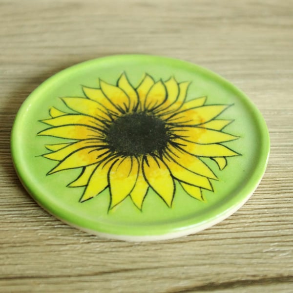 Coaster (Circle) - Sunflower