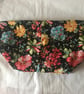 Fabric Storage Box Black Floral Cotton Reusable Storage Caddy - Image 3