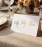 Name card, Place Cards, Wedding Table Settings, Personalised, PDF Printable