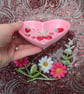 Strawberry Pink heart shaped ceramic ring dish  - Image 5