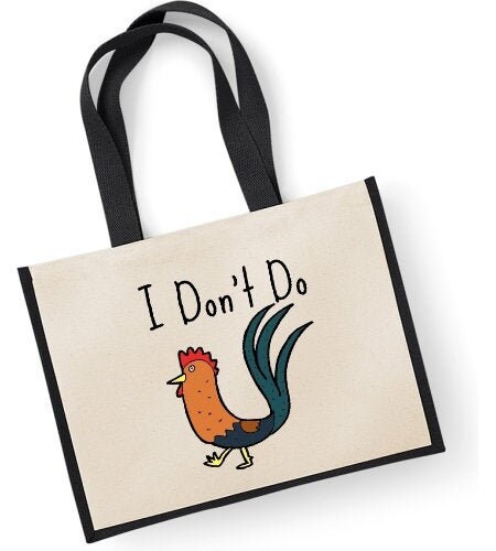 I Don't Do C... Lesbian Large Shopper Canvas Bag Rude LGBT Funny Eco Friendly 