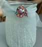 Glitter decorated glass jar tealight holder - Image 7