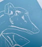 Greyhound Linocut Print - Dog Lover - Pet Parent Gift - 3 Colours Available - Image 4