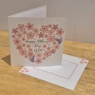 Flower Heart Happy Mother's Day Card