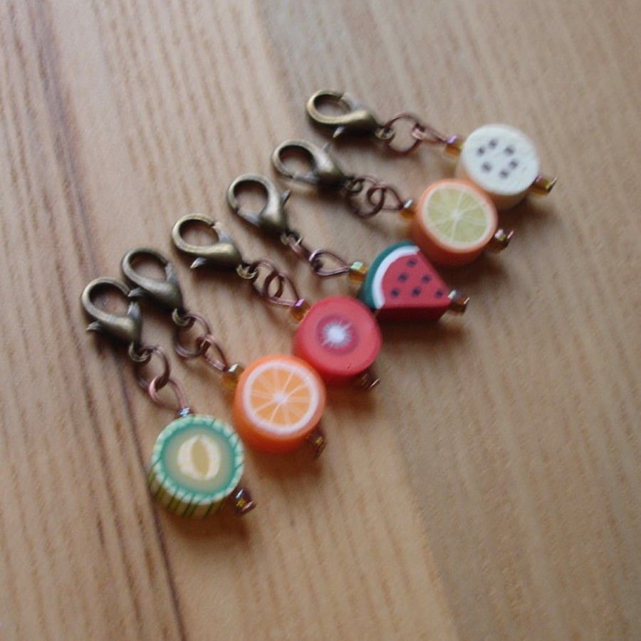 Cute Fruit Crochet Stitch Markers