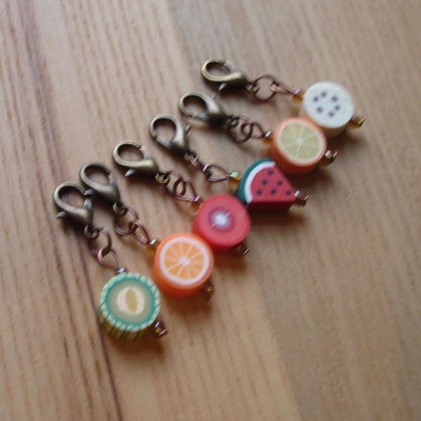 Cute Fruit Crochet Stitch Markers