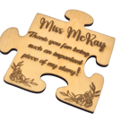 Personalised Wooden Puzzle Piece Gift