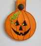 506. Halloween Jack O' Lantern - Pumpkin keyring. - Image 1