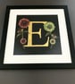 Echinacea Gilded Letter E Original Art