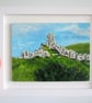 Corfe Castle original painting - Image 5