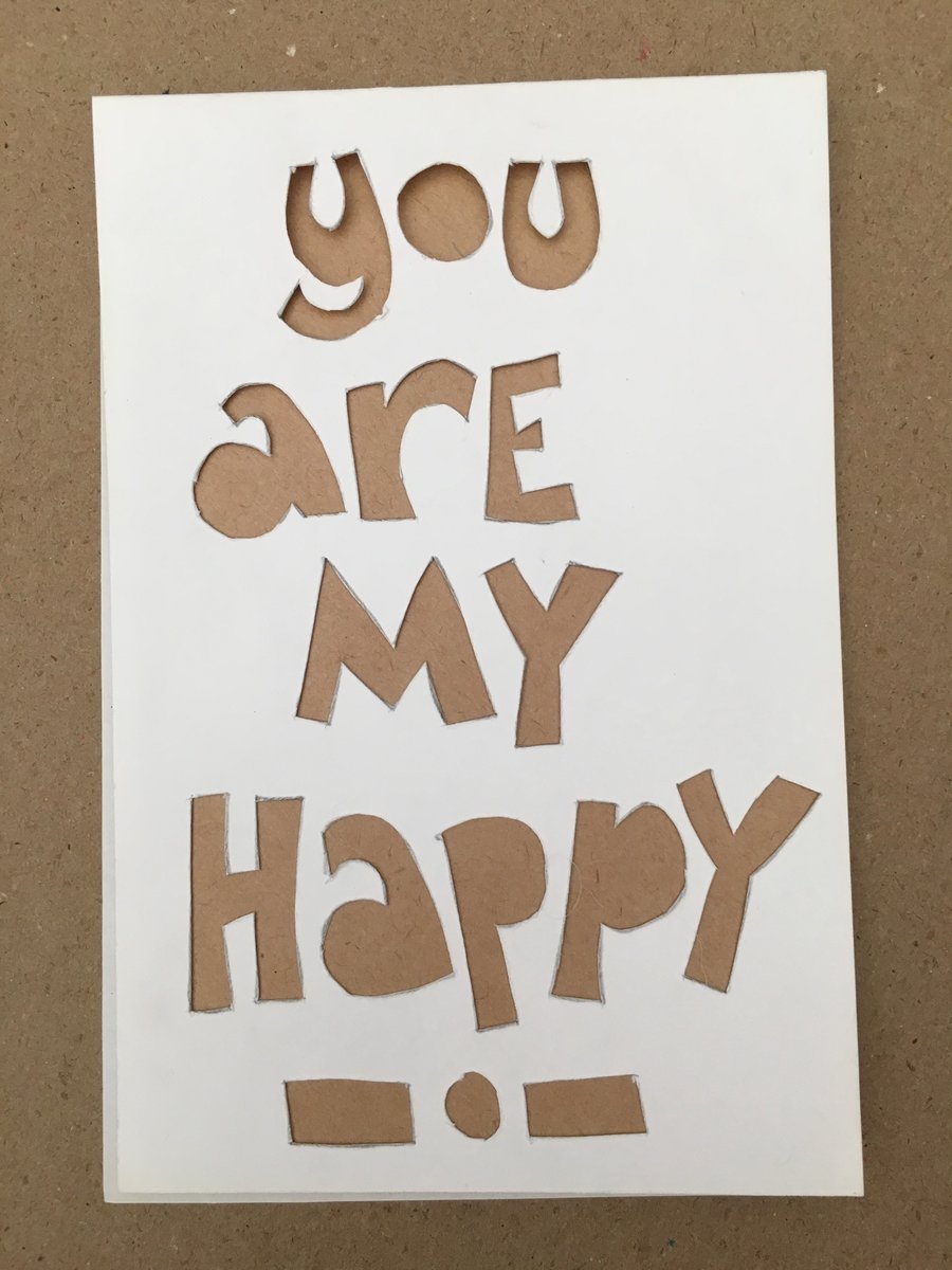 (TXT23) Handcut artwork: You are my happy