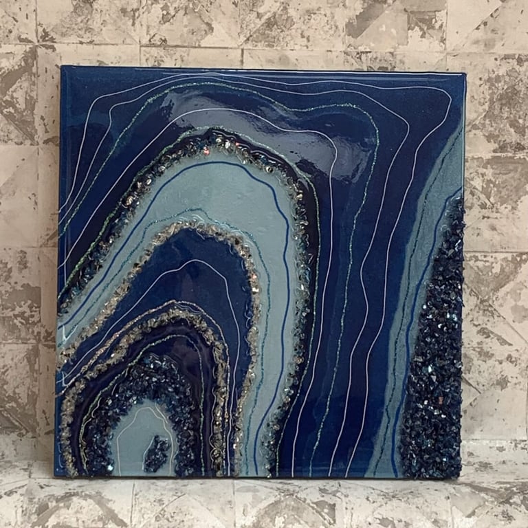 Geode Resin Artwork - made to order