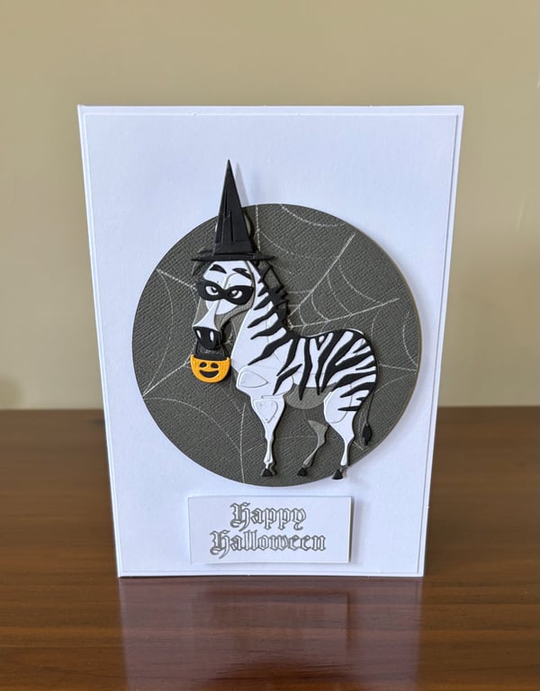 Trick or Treat Zebra Halloween.