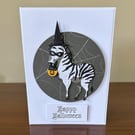 Trick or Treat Zebra Halloween.