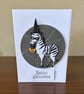 Trick or Treat Zebra Halloween.