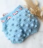 Billie Bloomers Wool Acrylic Blend Mint Blue - Image 6