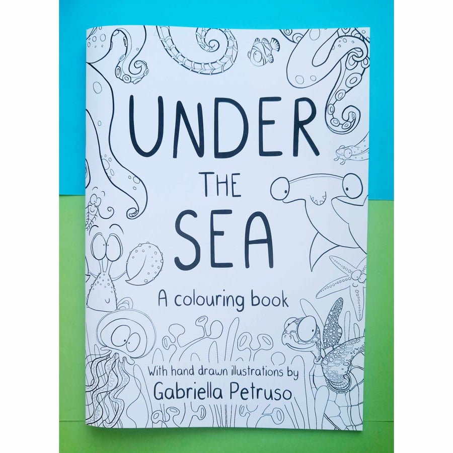 Under the sea colouring book