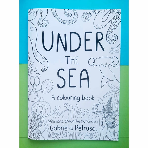 Under the sea colouring book