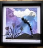 Night Flight, Beaded Dragonfly Box Frame - Image 1