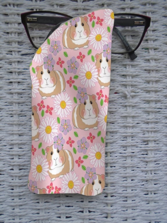 Pink Guinea Pigs Glasses Case 