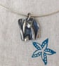 Folded silver pendant  - Image 3