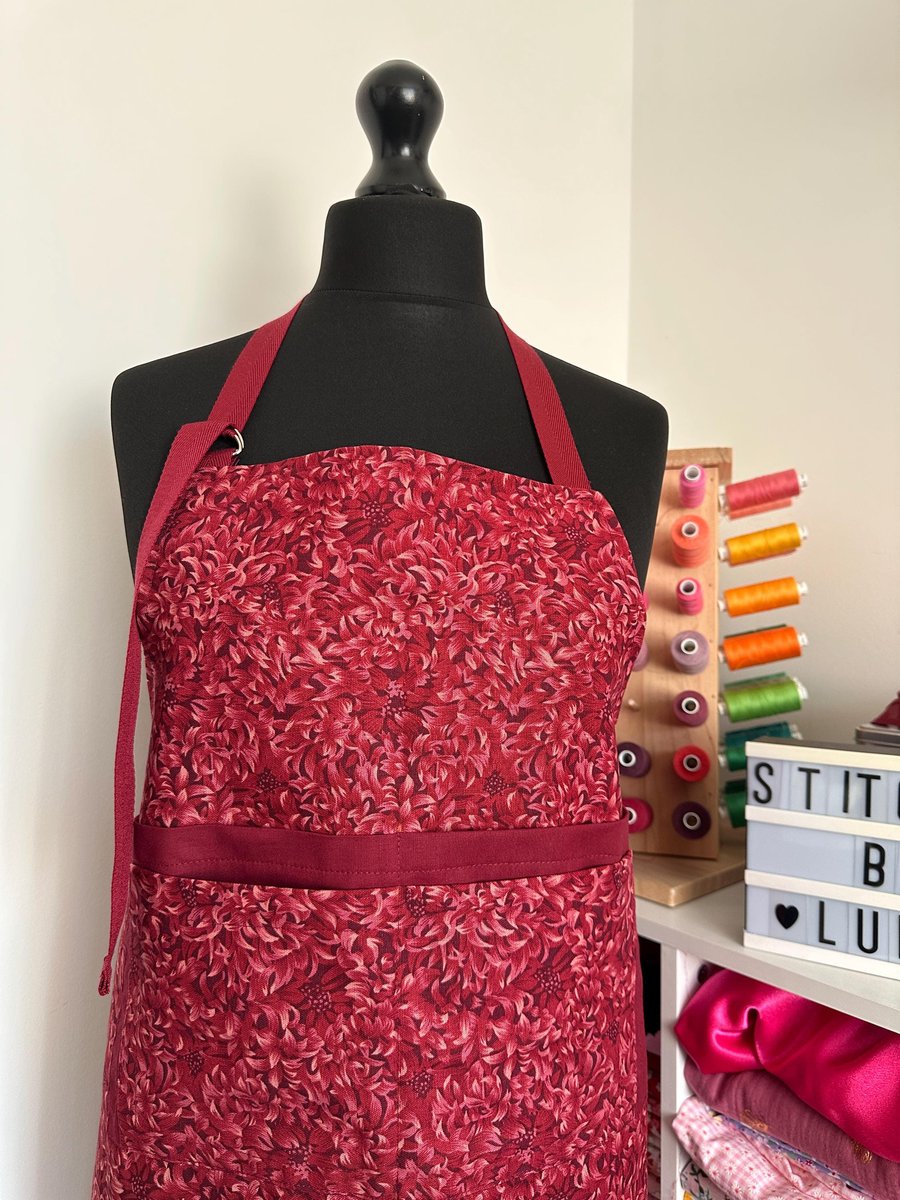 Cotton Linen Canvas Apron, Handmade Adult Apron for Chef Craft Hobby