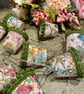 Upcycled Mini Lampshade Fairy Lights - Liberty - Wildflowers - Image 1