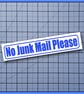 No Junk Mail Please vinyl letterbox sticker, decal - Image 4