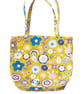 Mustard Gold Flower Design Tote Bag - Image 5