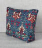 Large zipped pouch, project bag, cosmetic bag, William Morris floral - Image 3