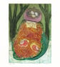 The Gentle Giant 2 - Original Collagraph print - Handmade print - Image 1