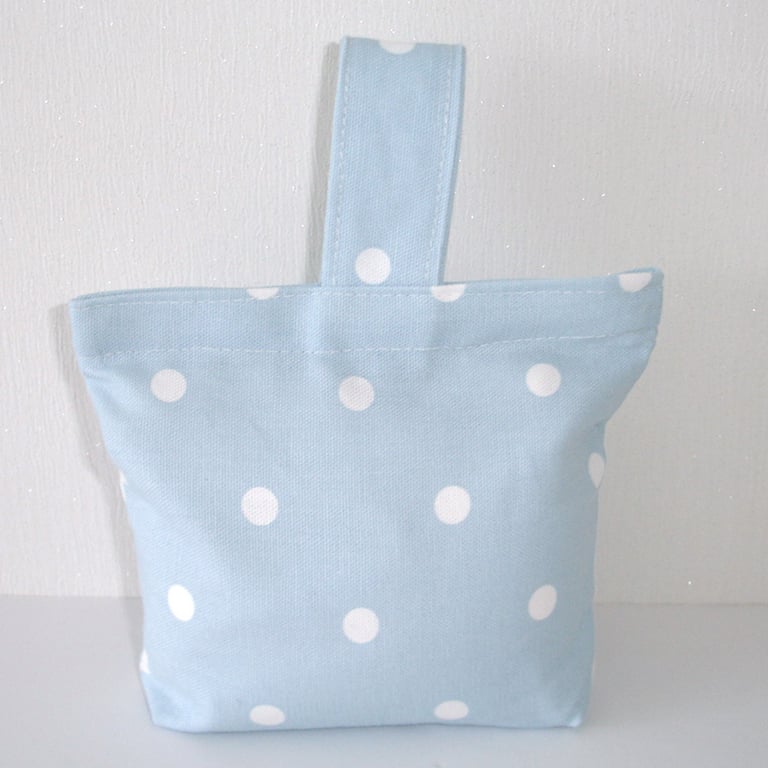 Door Stop Blue Polka Dot Dots Doorstop Filled With Sand