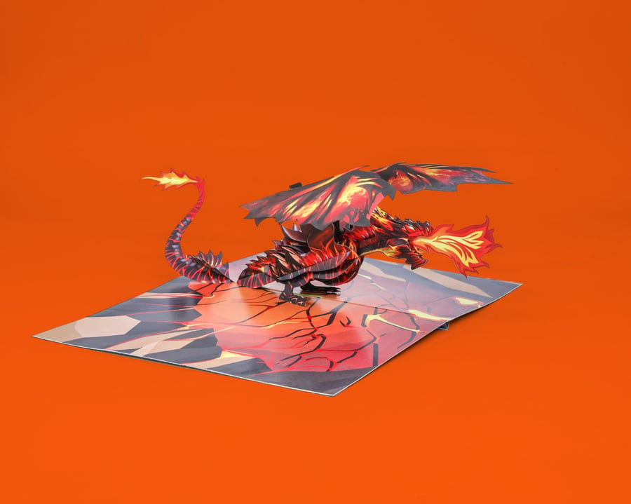 Fire-Breathing Dragon Pop-Up Card