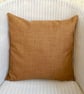Scatter Cushion with Pad: Tapestry Africa design Gold reverse 17"(43cm) - Image 4