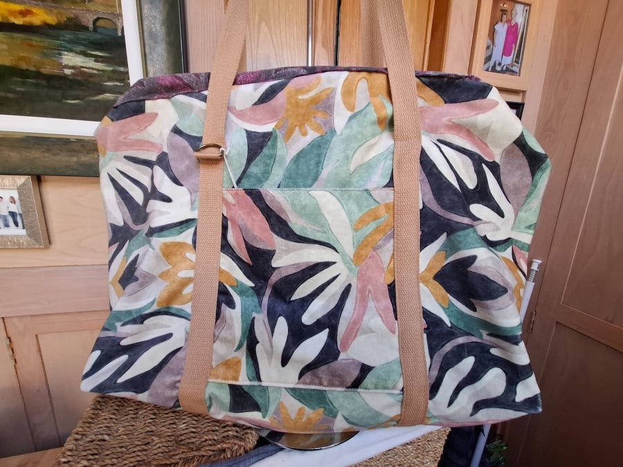 Velvet 'Mary Poppins' bag