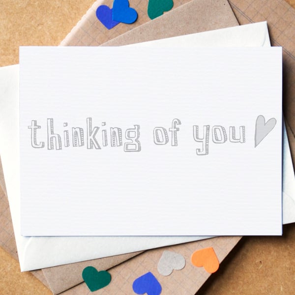 Simple "Thinking of You" Sympathy Card
