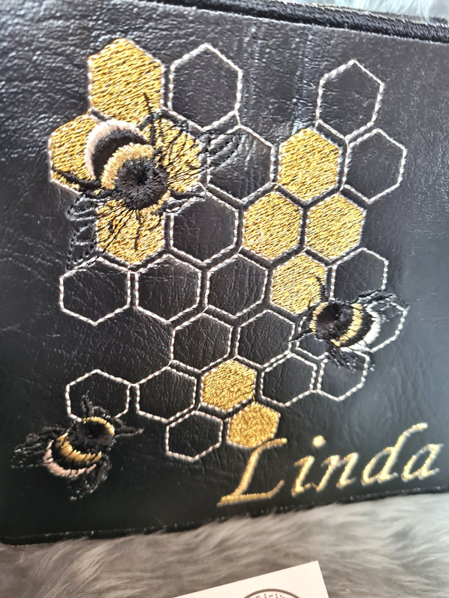 Personalised Bumble Bee Disability blue badge car holder