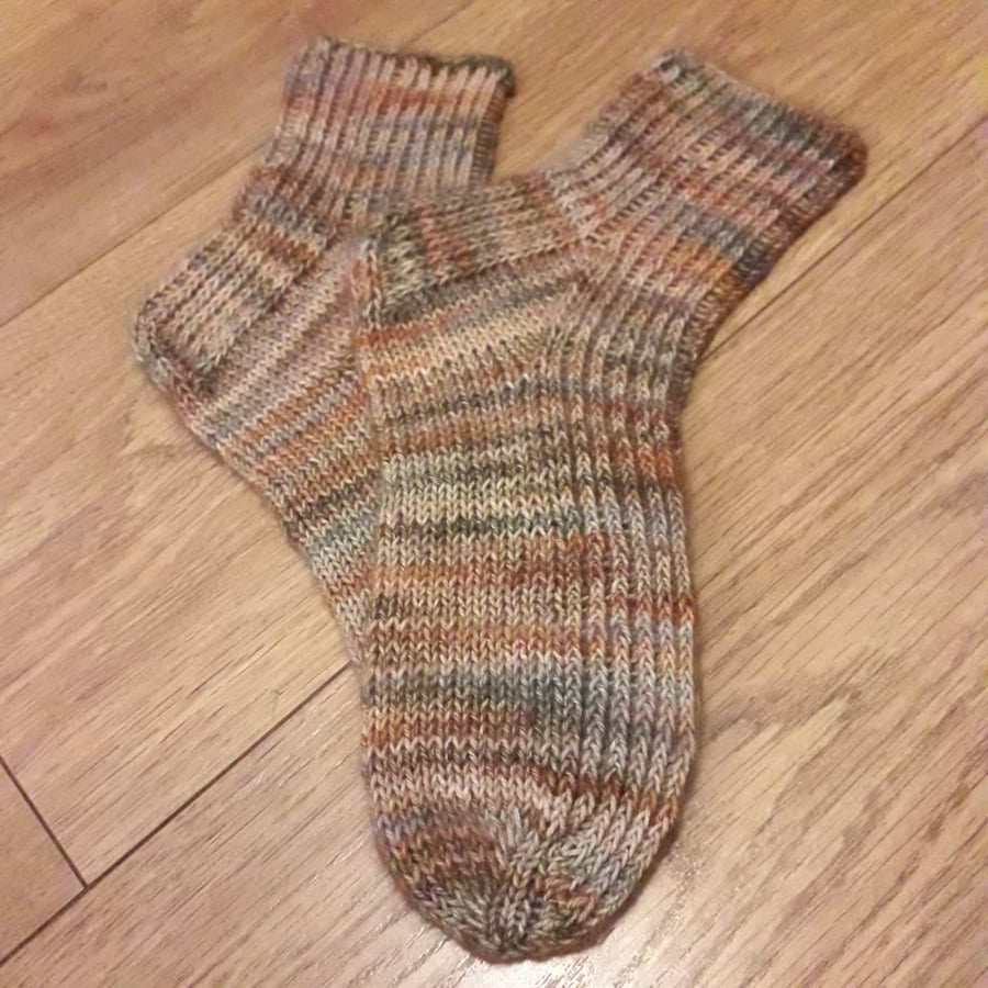 Multicoloured knit socks size 4-5