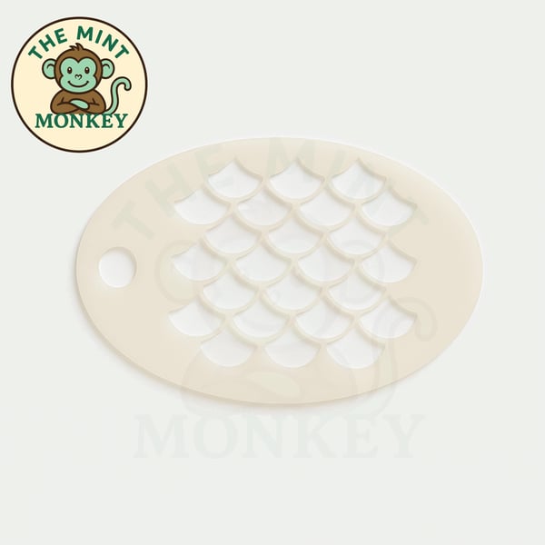 Mermaid Scale - Face Paint Stencil - Kids Party - Reusable - cake decorating 
