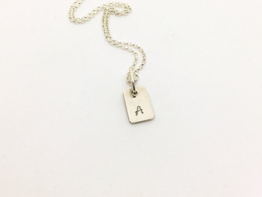 Handmade Personalised Sterling Silver Pendant