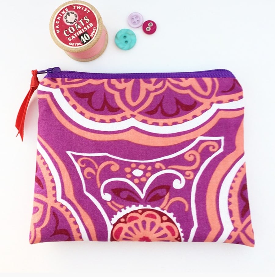 Floral Print Coin Purse