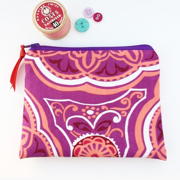 Floral Print Coin Purse