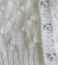14" Baby Boys Round Neck Knots Cardigan and Hat - Image 2