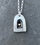 Arc Pendant, gold heart necklace, valentine gift, church necklace, oxidised  - Image 6