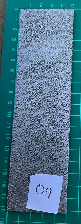 Rolling mill texture plate 3mm thick size in photo in cm