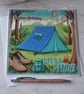 Birthday Blue Tent Forest Camping Life's A Pitch 3D Luxury Handmade Cards - Image 3