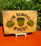 Incredible Hulk handcrafted wooden plaque 