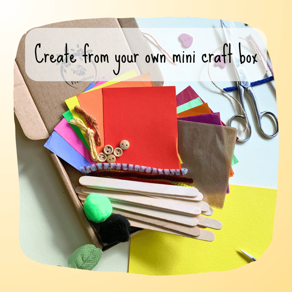 Mini Craft Box, DIY Make Your Own Lollystick Craft Kit, Eco Friendly Gift