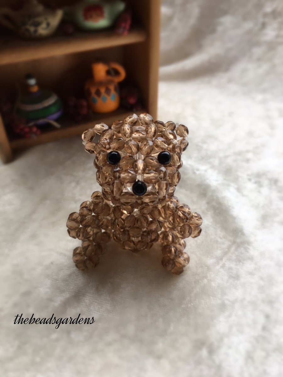 Beaded teddy bear