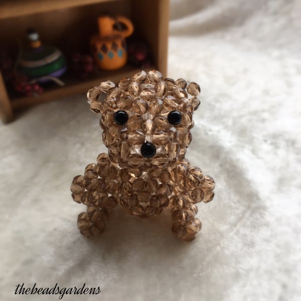 Beaded teddy bear
